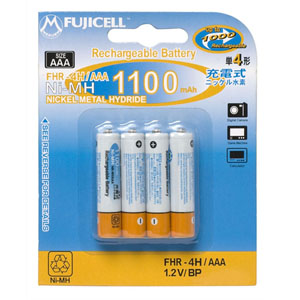 Fujicell Rechargeable Ni-MH Battery AAA 1100mAh
